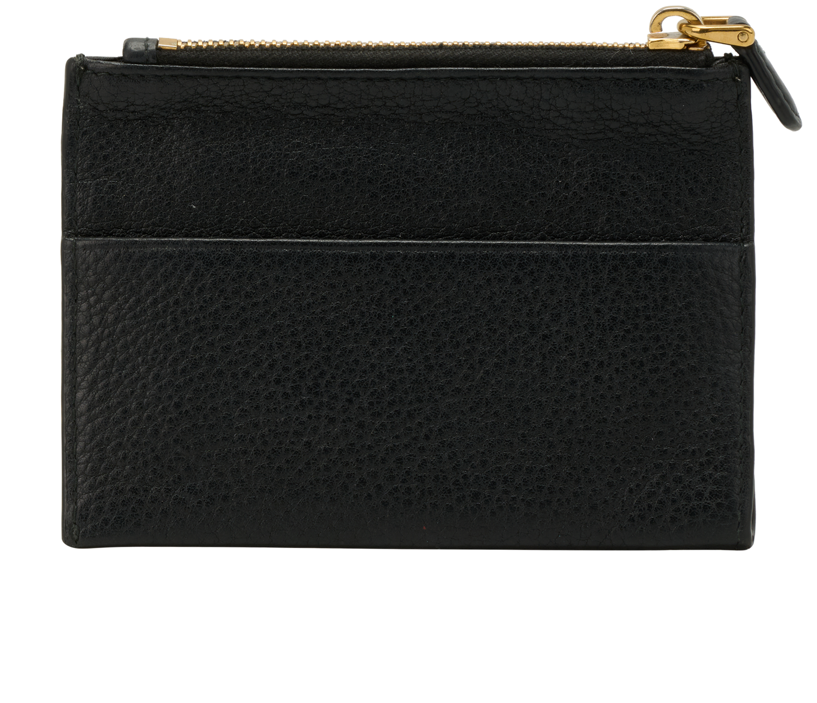 Prada Zip Card Holder, &pound;175, Accessories, Black, Leather, Back view